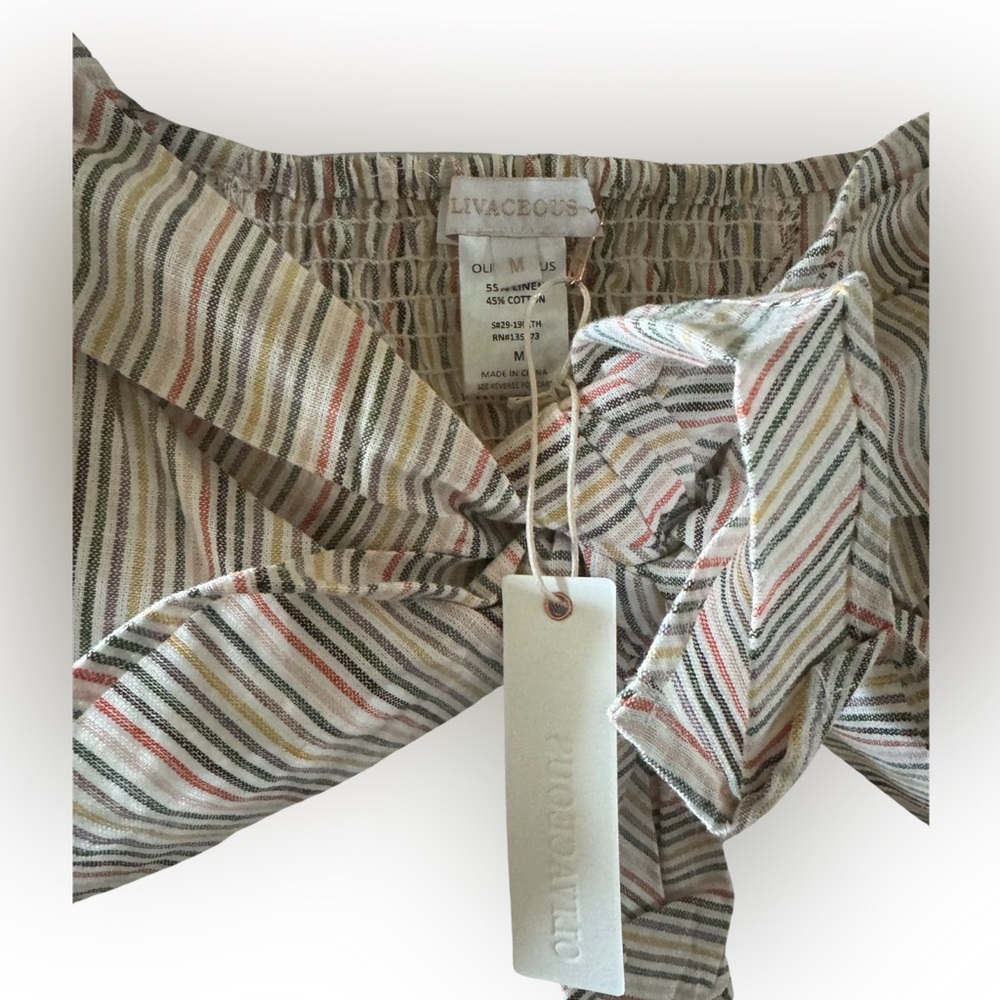 Olivaceous | Linen Crop Top